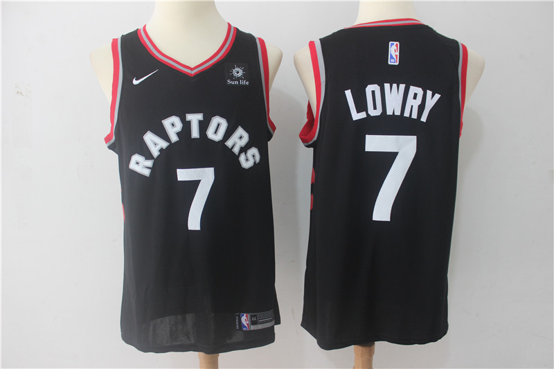 Raptors 7 Kyle Lowry Black Youth Nike Swingman Jersey