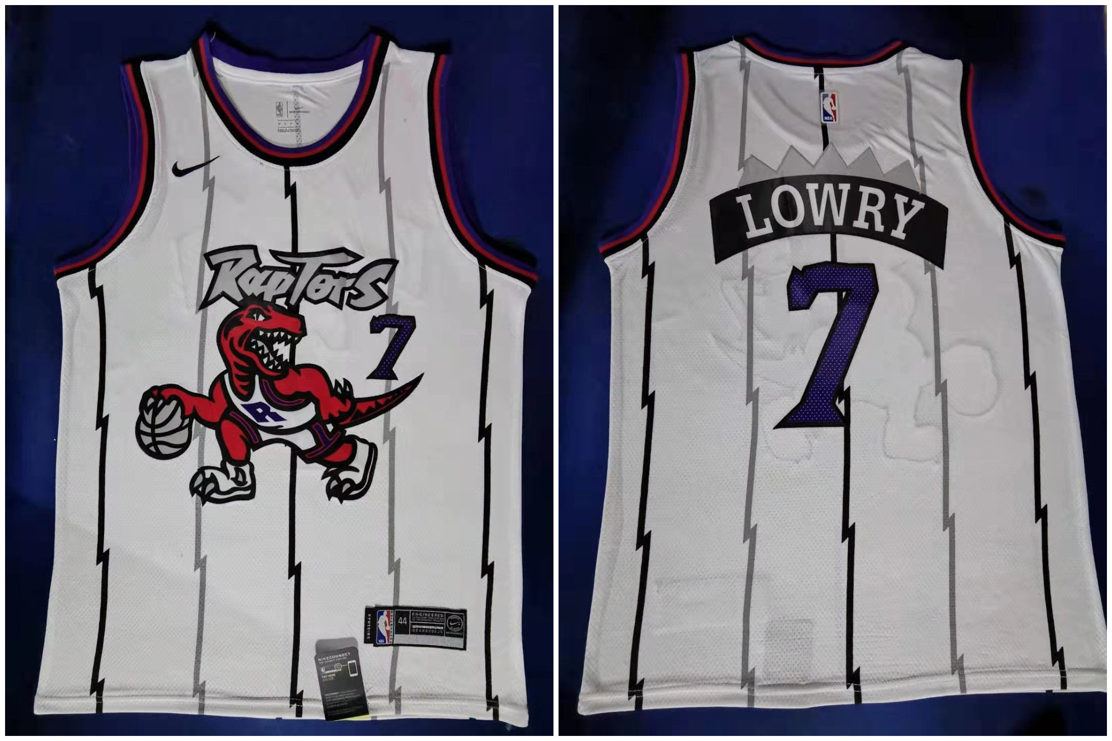 Raptors 7 Kyle Lowry White Nike Swingman Jersey