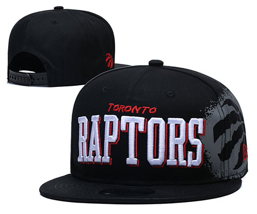 Raptors Team Logo Black Adjustable Hat YD 1