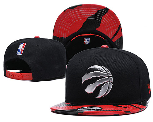 Raptors Team Logo Black Adjustable Hat YD