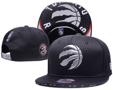 Raptors Team Logo Black Adjustable Hat YD