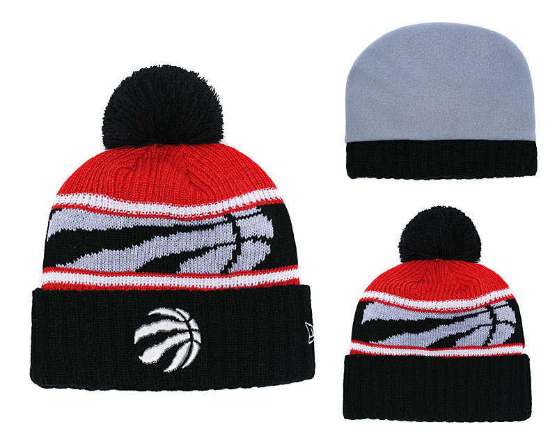 Raptors Team Logo Black Knit Hat YD