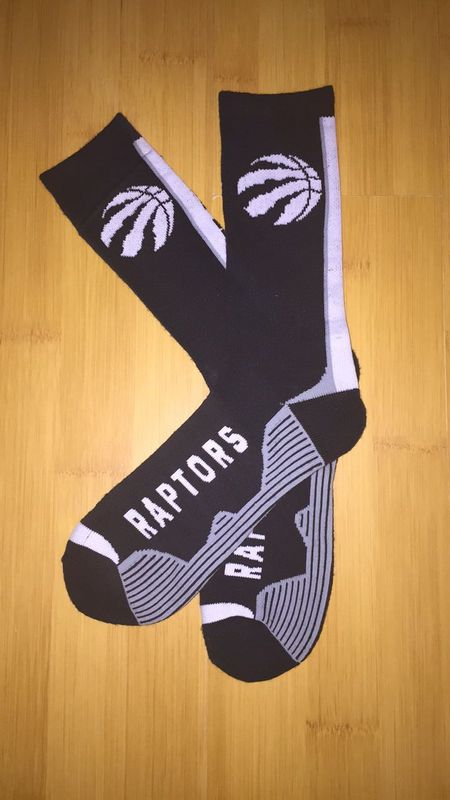 Raptors Team Logo Black NBA Socks Raptors Team Logo Black NBA Socks