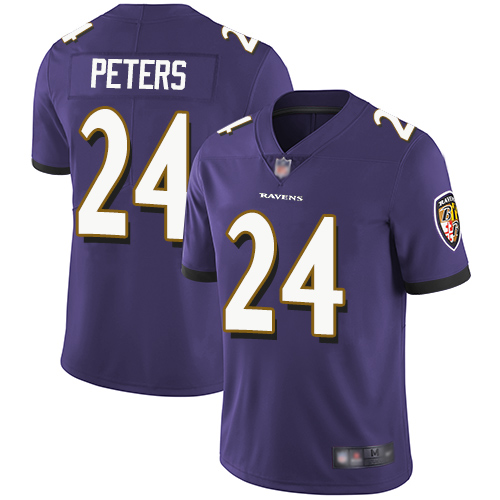 Ravens #24 Marcus Peters Purple Team Color Men's Stitched Football Vapor Untouchable Limited Jersey Ravens #24 Marcus Peters Purple Team Color Men's Stitched Football Vapor Untouchable Limited Jersey