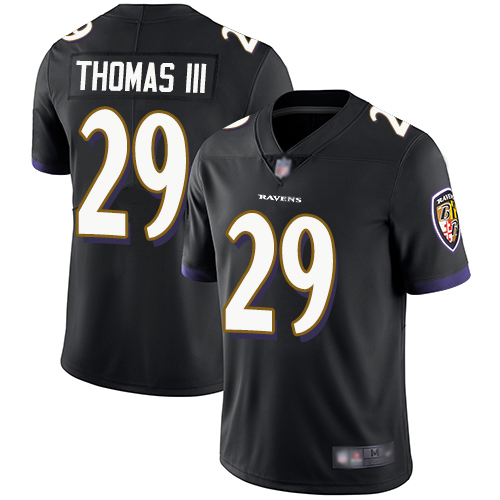 Ravens #29 Earl Thomas III Black Alternate Men's Stitched Football Vapor Untouchable Limited Jersey
