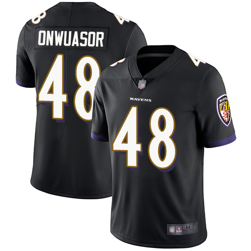Ravens #48 Patrick Onwuasor Black Alternate Men's Stitched Football Vapor Untouchable Limited Jersey Ravens #48 Patrick Onwuasor Black Alternate Men's Stitched Football Vapor Untouchable Limited Jersey