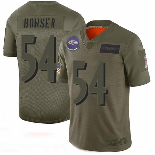 Ravens #54 Tyus Bowser Camo Men's Stitched Football Limited 2019 Salute To Service Jersey Ravens #54 Tyus Bowser Camo Men's Stitched Football Limited 2019 Salute To Service Jersey
