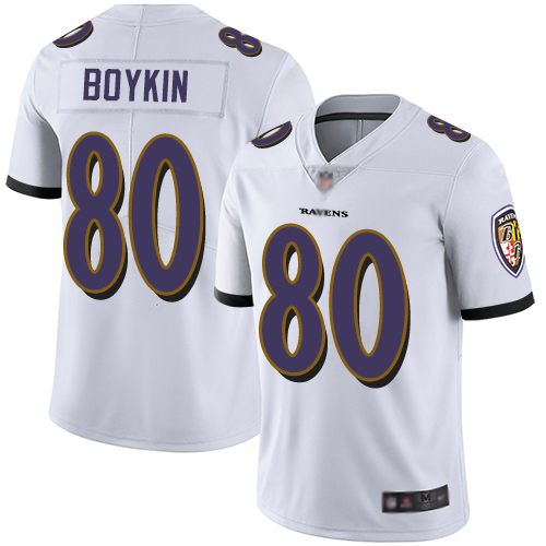 Ravens #80 Miles Boykin White Youth Stitched Football Vapor Untouchable Limited Jersey Ravens #80 Miles Boykin White Youth Stitched Football Vapor Untouchable Limited Jersey