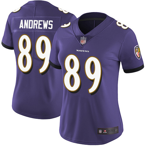 Ravens #89 Mark Andrews Purple Team Color Women's Stitched Football Vapor Untouchable Limited Jersey Ravens #89 Mark Andrews Purple Team Color Women's Stitched Football Vapor Untouchable Limited Jersey