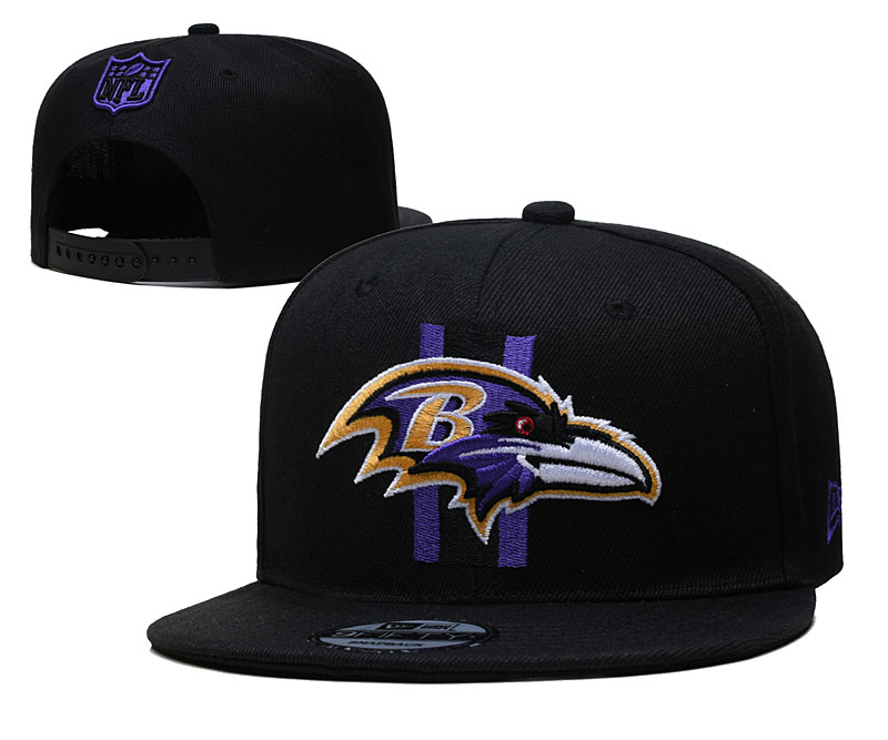 Ravens Black Snapback Hat --YD