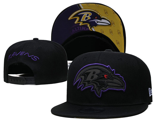 Ravens Black Snapback Hat--GS
