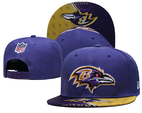 Ravens Purple Snapback Hat--GS