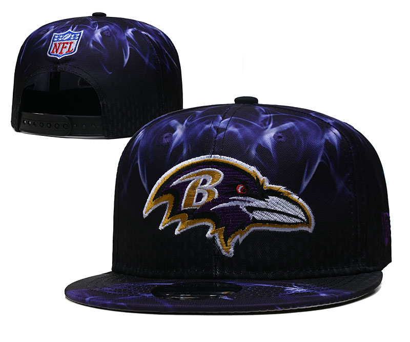 Ravens Snapback Hat Black