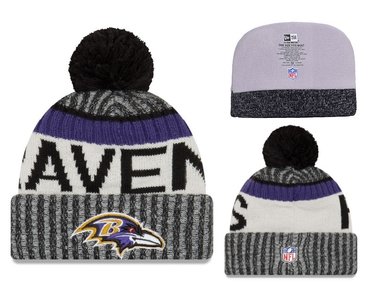 Ravens Team Logo 2017 Sideline Knit Hat
