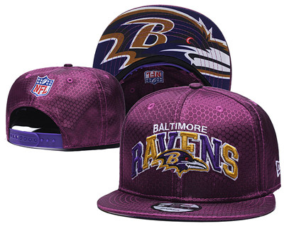 Ravens Team Logo Purple Adjustable Hat TX
