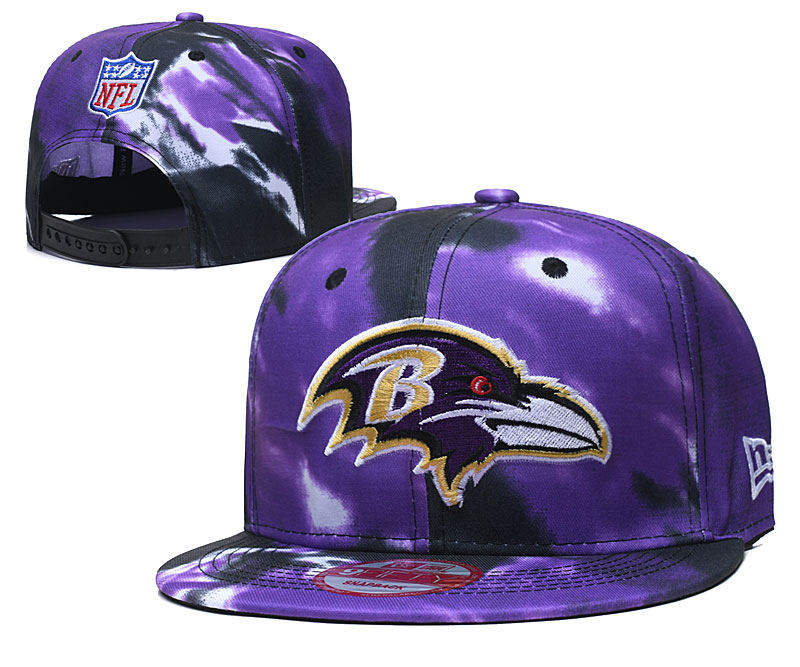 Ravens Team Logo Purple Adjustable Hat TX