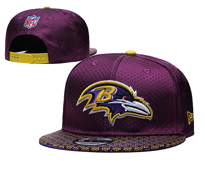 Ravens Team Logo Purple Adjustable Hat TX
