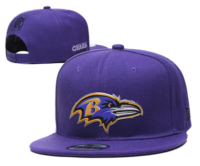 Ravens Team Logo Purple Adjustable Hat YD