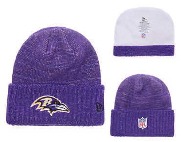 Ravens Team Logo Purple Knit Hat YD