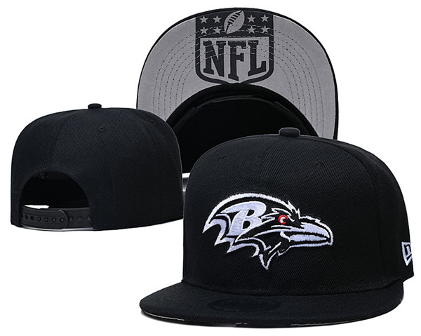 Ravens Team Logos Adjustable Black Hat GS