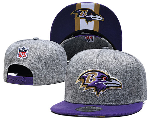 Ravens Team Logos Adjustable Gray Hat GS