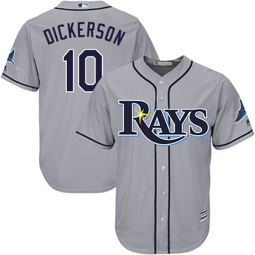 Rays #10 Corey Dickerson Grey Cool Base Stitched Youth MLB Jersey Rays #10 Corey Dickerson Grey Cool Base Stitched Youth MLB Jersey