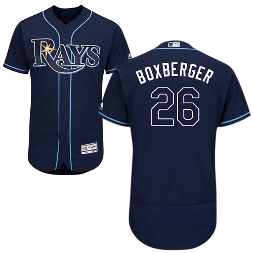 Rays #26 Brad Boxberger Dark Blue Flexbase Authentic Collection Stitched MLB Jersey