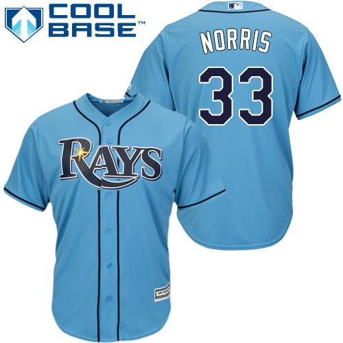 Rays #33 Derek Norris Light Blue Cool Base Stitched Youth MLB Jersey Rays #33 Derek Norris Light Blue Cool Base Stitched Youth MLB Jersey