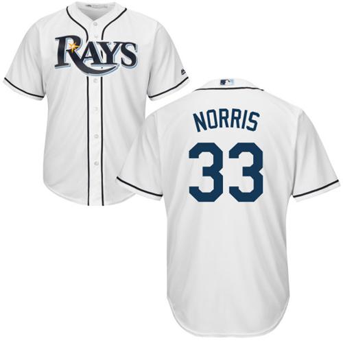 Rays #33 Derek Norris White Cool Base Stitched Youth MLB Jersey Rays #33 Derek Norris White Cool Base Stitched Youth MLB Jersey