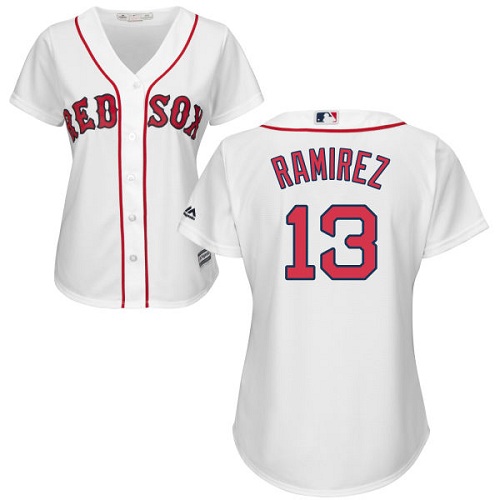 Red Sox #13 Hanley Ramirez White Home Women's Stitched MLB Jersey Red Sox #13 Hanley Ramirez White Home Women's Stitched MLB Jersey