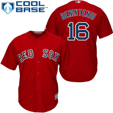 Red Sox #16 Andrew Benintendi Red Cool Base Stitched Youth MLB Jersey Red Sox #16 Andrew Benintendi Red Cool Base Stitched Youth MLB Jersey