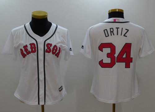 Red Sox #34 David Ortiz White Mother's Day Cool Base Women's Stitched MLB Jersey Red Sox #34 David Ortiz White Mother's Day Cool Base Women's Stitched MLB Jersey