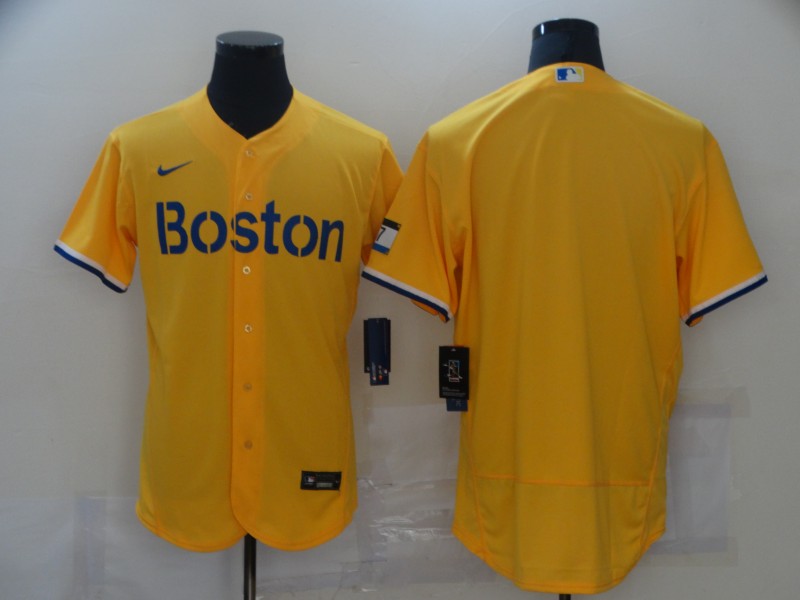 Red Sox Blank Gold Nike 2021 City Connect Replica Player Flexbase Jersey Red Sox Blank Gold Nike 2021 City Connect Replica Player Flexbase Jersey