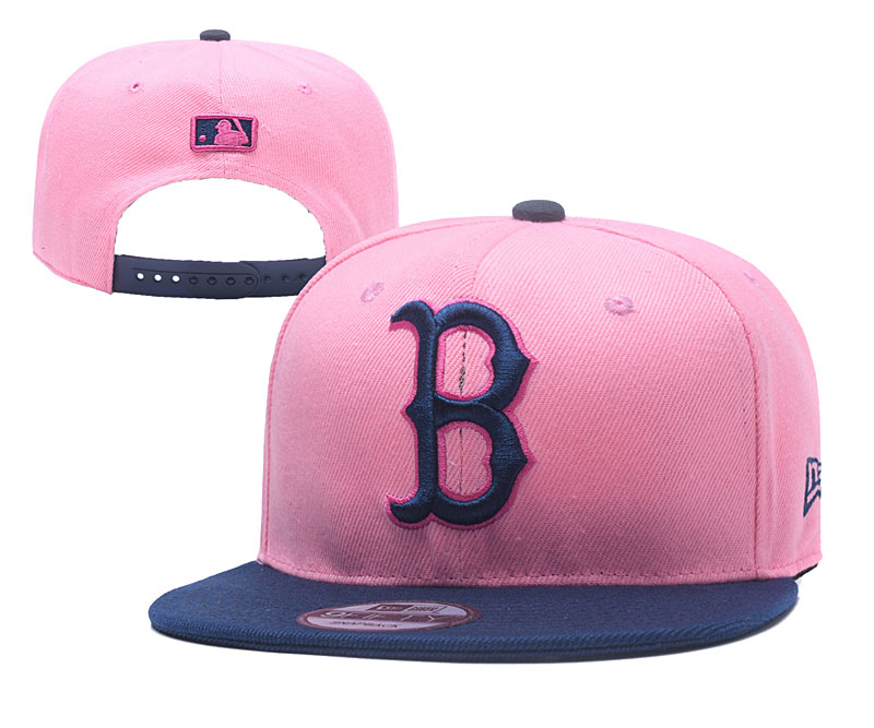 Red Sox Fresh Logo Pink Adjustable Hat YD