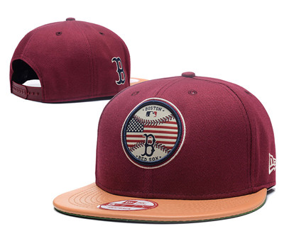 Red Sox Team Logo Burgundy Adjustable Hat GS
