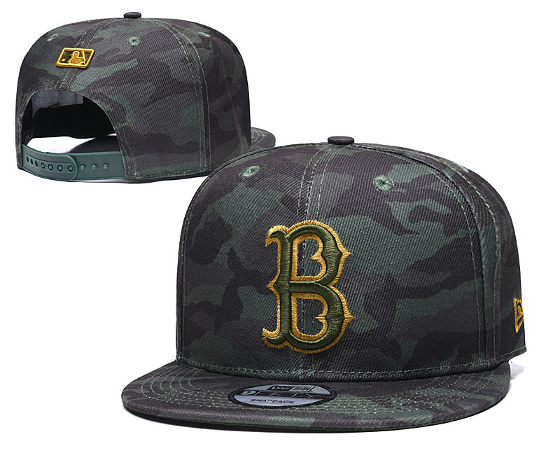 Red Sox Team Logo Camo Adjustable Hat TX