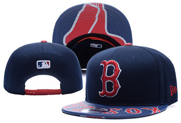 Red Sox Team Logo Navy Adjustable Hat YD