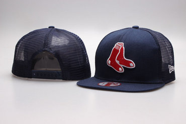 Red Sox Team Logo Navy Adjustable Hat YP