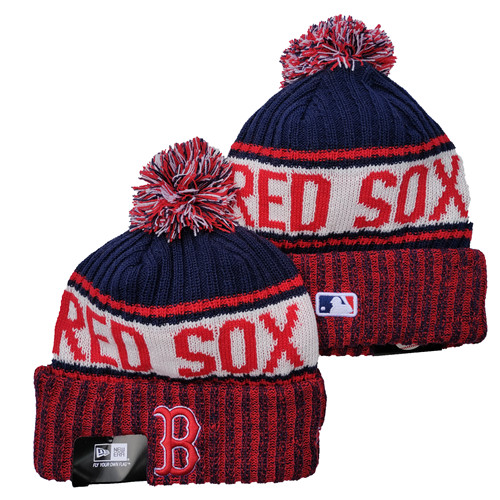 Red Sox Team Logo Pom Knit Hat YD Red Sox Team Logo Pom Knit Hat YD