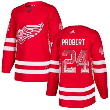 Red Wings 24 Bob Probert Red Drift Fashion Adidas Jersey Red Wings 24 Bob Probert Red Drift Fashion Adidas Jersey
