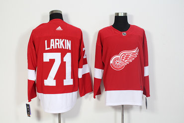 Red Wings 71 Dylan Larkin Red Adidas Jersey