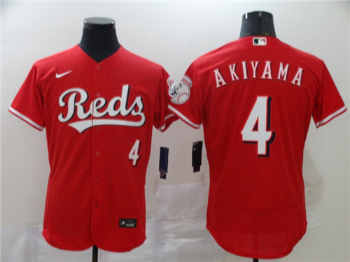 Reds 4 Shogo Akiyama Red 2020 Nike Flexbase Jersey Reds 4 Shogo Akiyama Red 2020 Nike Flexbase Jersey