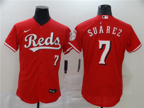 Reds 7 Eugenio Suarez Red 2020 Nike Flexbase Jersey Reds 7 Eugenio Suarez Red 2020 Nike Flexbase Jersey