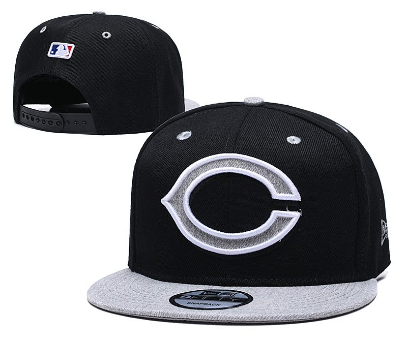 Reds Team Logo Black Gray Adjustable Hat TX