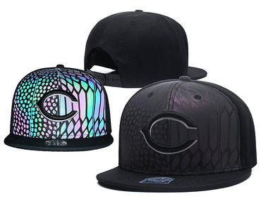 Reds Team Logo Black Reflective Adjustable Hat GS2