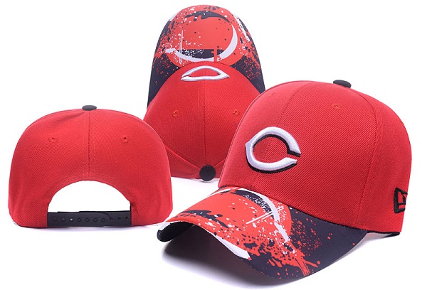 Reds Team Logo Red Snapback Adjustable Hat