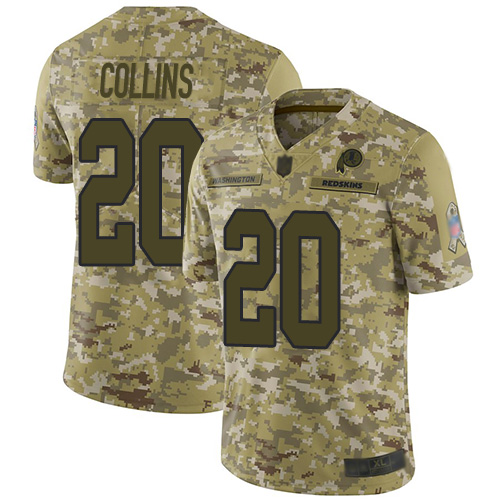Redskins #20 Landon Collins Camo Youth Stitched Football Limited 2018 Salute to Service Jersey Redskins #20 Landon Collins Camo Youth Stitched Football Limited 2018 Salute to Service Jersey