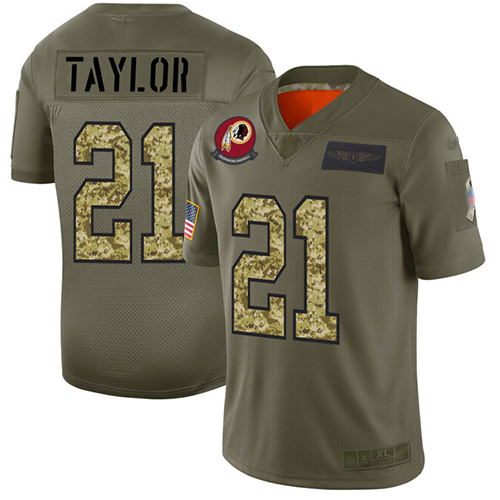 Redskins #21 Sean Taylor Olive Camo Men's Stitched Football Limited 2019 Salute To Service Jersey Redskins #21 Sean Taylor Olive Camo Men's Stitched Football Limited 2019 Salute To Service Jersey