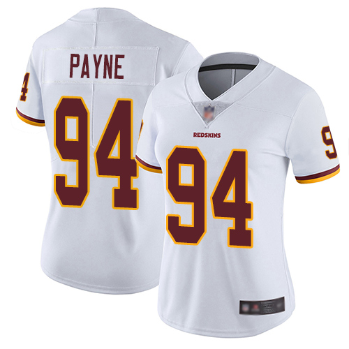 Redskins #94 Da'Ron Payne White Women's Stitched Football Vapor Untouchable Limited Jersey Redskins #94 Da'Ron Payne White Women's Stitched Football Vapor Untouchable Limited Jersey