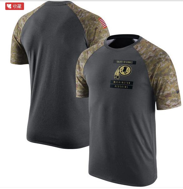 Redskins Anthracite Salute to Service Men's Short Sleeve T-Shirt Redskins Anthracite Salute to Service Men's Short Sleeve T-Shirt